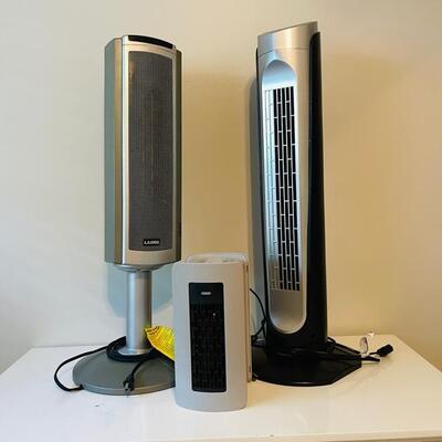 Lot 145 Group 2 Fans & Space Heater Lasco & Holmes Honeywell
