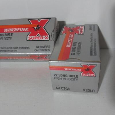 #661  100 Winchester Super-X 22LR Cartidges - 2-boxes of 50