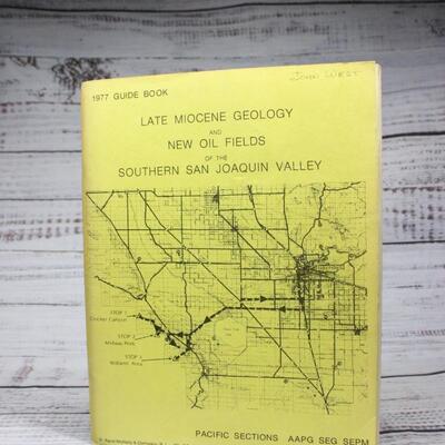 Vintage Geology Guide Book with Fold Out Maps