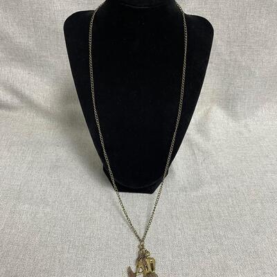 Long Mermaid Pendant Necklace