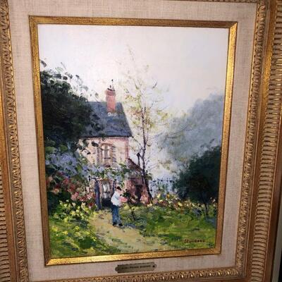 Original Jean-Pierre Dubord Oil Painting Approximate 14x10 without frame