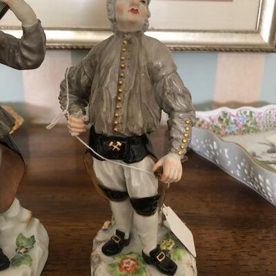 Meissen Germany Miner With Chipped Ax Head