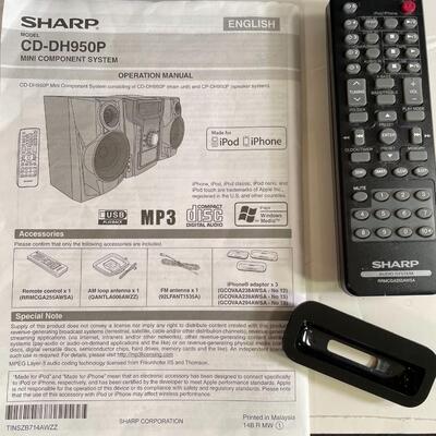 Lot 179  Sharp CD-DH950P Mini Stereo Component System w/ Remote