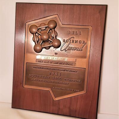 Lot #104  MidCentury Science Award - Dated 1965