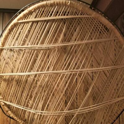 Lot #113  Vintage Rattan "Peacock" Chair