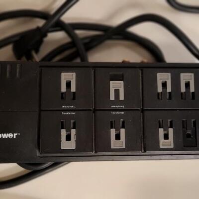 Lot 187  CyberPower Surge Protector, GE SurgePro and 2 Power Strips