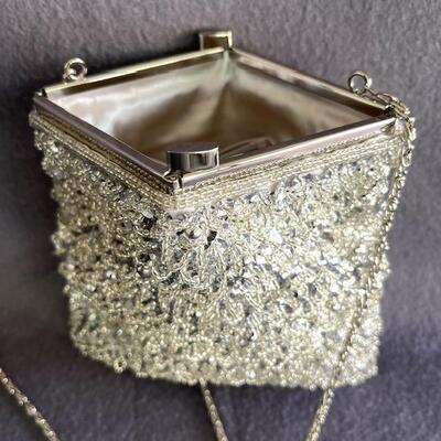 Lot 165st Silver Sequin / Beaded Evening Bag