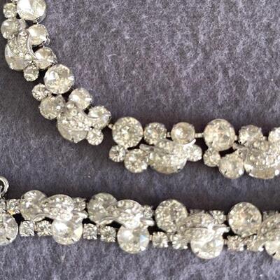 Lot 168st Weiss Vintage Rhinestone Necklace & Bracelet