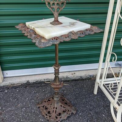 Vintage Marble top Cigar Floor Stand