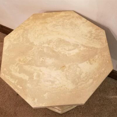 Lot #116  Vintage Faux marble Accent Table