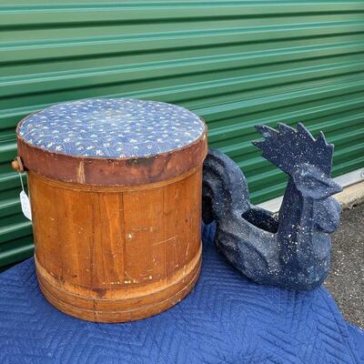 Lot of Firkin and Blue Speckled Rooster