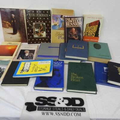 18 pc LDS Religious Books & CDs