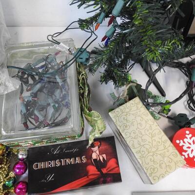 Christmas Lot, Decor, Lights Wreath, Ornimaents, Stockings