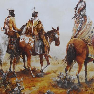 Native American Art Crow Trilogy Pat McAllister signed and numbered Print