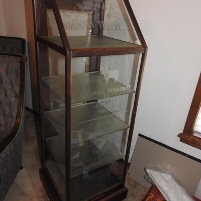 Etched Cherokee Territory Cabinet