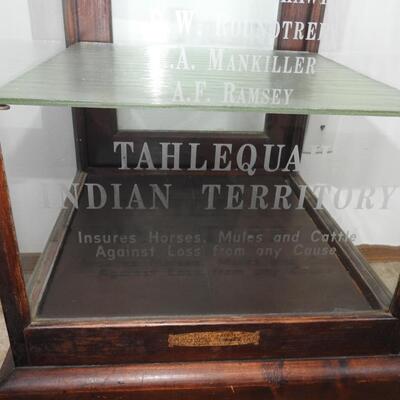 Etched Cherokee Territory Cabinet