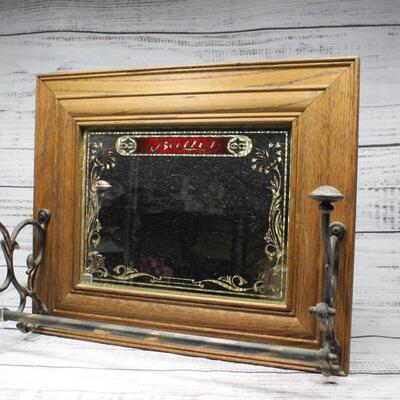 Vintage Baths Wall Mirror Hat Rack Towel Holder