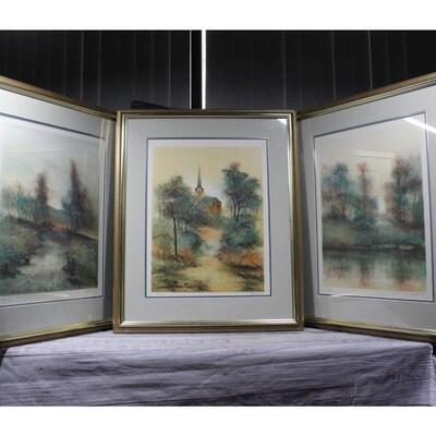Set of 3 Artist Antonio Rivera Signed and Numbered Lithographs