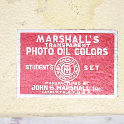 Vintage Marshall's Transparent Photo Oil Colors Student Set