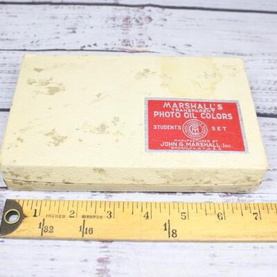 Vintage Marshall's Transparent Photo Oil Colors Student Set