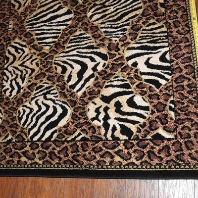 Pair Zebra Print Rugs