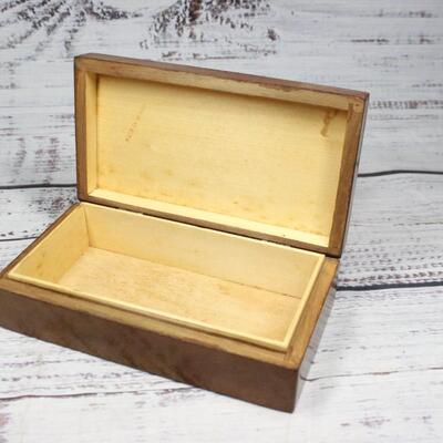 Vintage Made in Russia Wooden Trinket Box