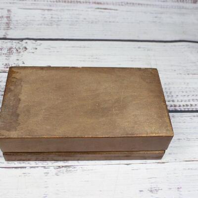 Vintage Made in Russia Wooden Trinket Box