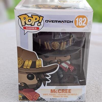 Overwatch Collectibles!  McCree Pop Vinyl Figure & Overwatch Mug