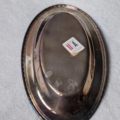 Oval Silverplated Serving Trays, Lot of 5