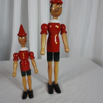 Pinocchio Wood Figures