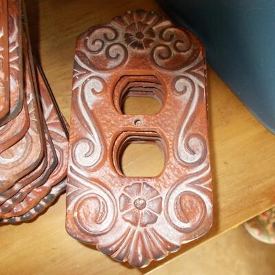 Collection of 22 Clay Outlet and Switch Covers