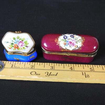 Pair of Limoges Trinket Boxes