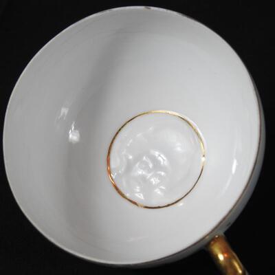 Kutani China Lithophane Tea Cups & saucer