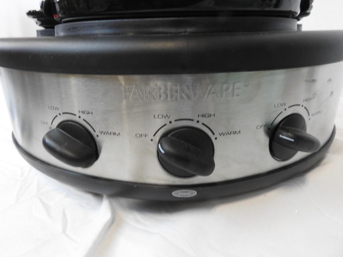 FarberWare 3Crock Round Slow Cooker