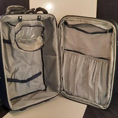 Lot 204  Skyway Large Suitcase Soft Sided on Rollers