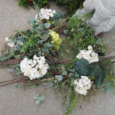 Three Floral Wreaths