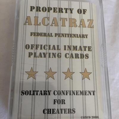 Alcatraz playing cards. New