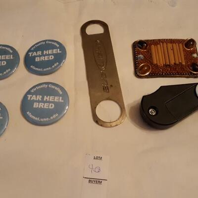 Lot of Tar Heel Tins and other items