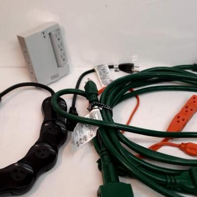 Lot 239  Assortment of Extension Cords and Power Strips