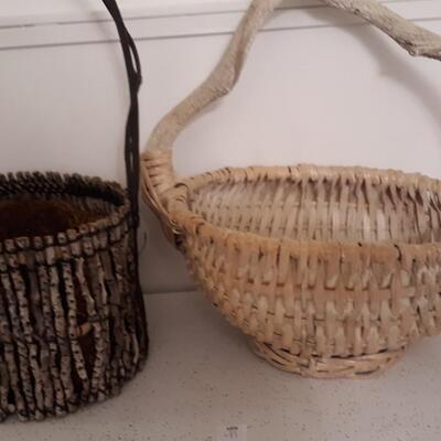 Lot of Two Rustic Baskets