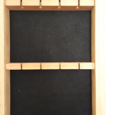 Handmade Wood Holder for Collectable Spoons