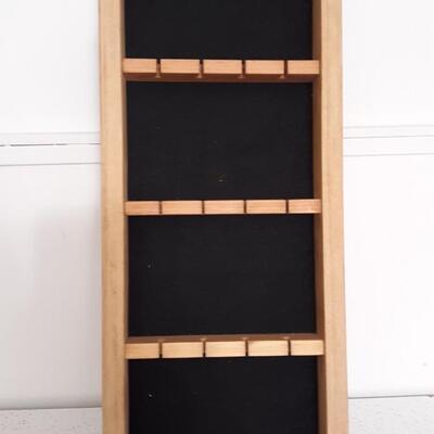 Handmade Wood Holder for Collectable Spoons