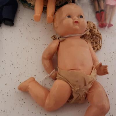 Lot of Vintage and Antique Dolls