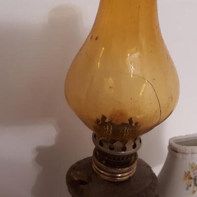 Lot of Three Vintage Oil Lamps