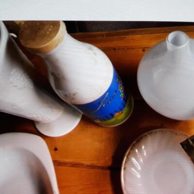 Lot of Milk Glass