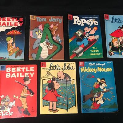 Lot 9: Vintage Dell Comics Collection - Beetle Bailey, Mickey Mouse, Tom & Jerry & More