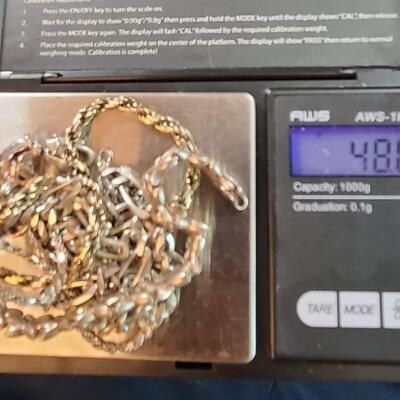 Sterling silver bracelet  lot  48.2 g