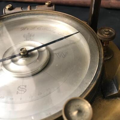 Lot 27: Antique W & l.E. Gurley Brass Survey Transit With Case, Tripod & More
