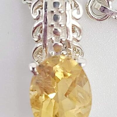 Sterling silver necklace and pendant