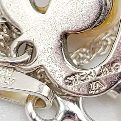 Sterling silver necklace and pendant